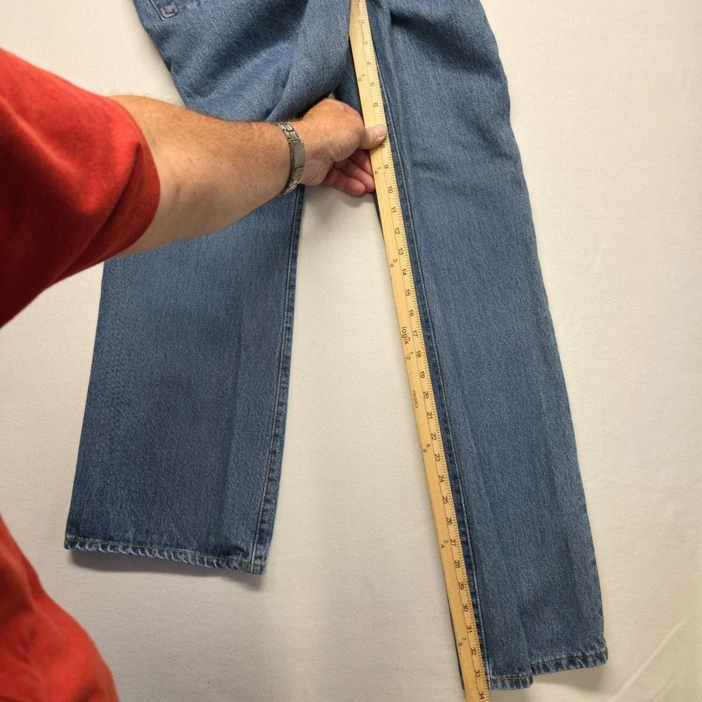 Levi's 517 Bootcut Men's‎ Denim Blue Jeans Size 36x34 Actual 34x34